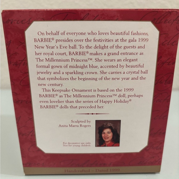 SOLDHallmark Holiday Barbie keepsake ornament, Barbie as The Millennium Princess - Picture 2 of 13